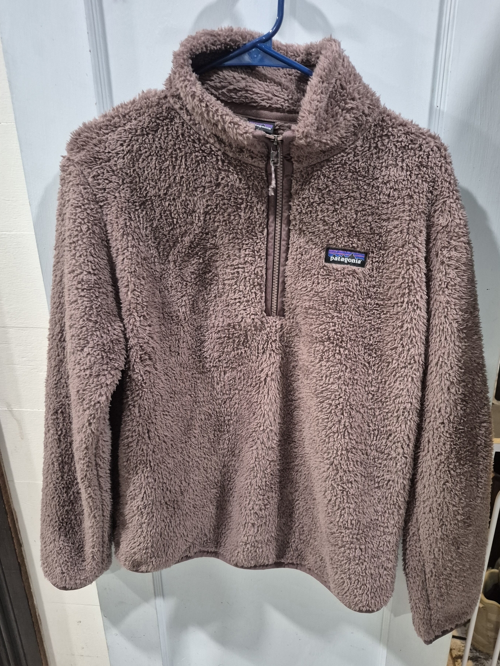 Patagonia Women's Plush Half-Zip Fleece Pullover in Mauve Brown